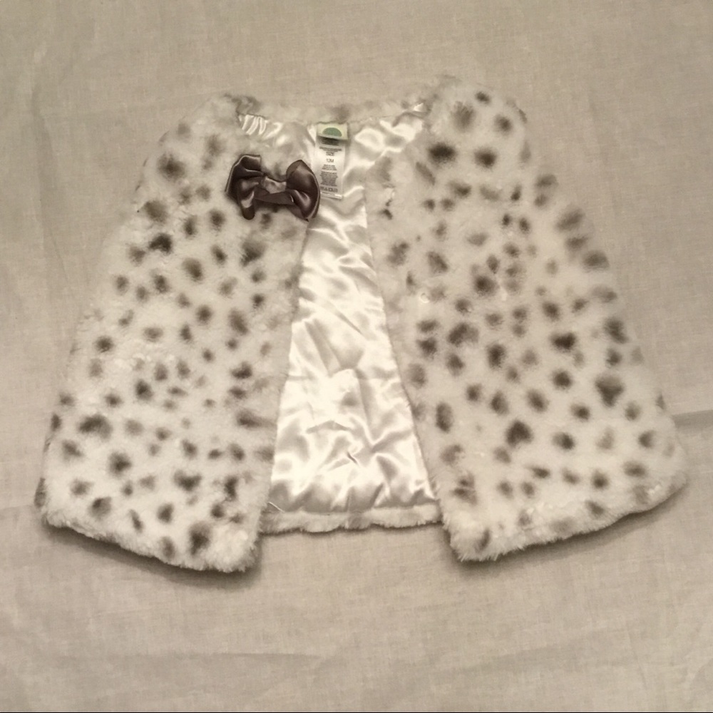 Little Me Soft Fluffy Cape, Size 12 Mo